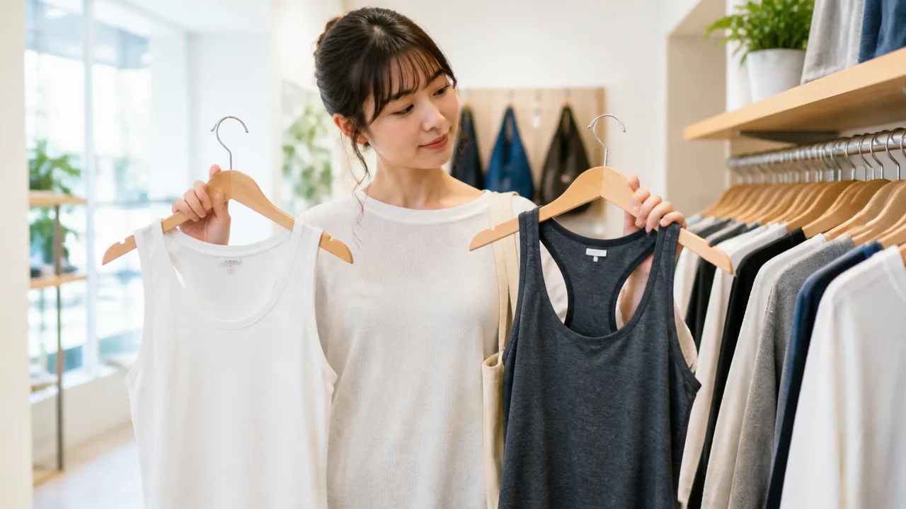 タンクトップとランニングの違いは?形や用途をやさしく解説