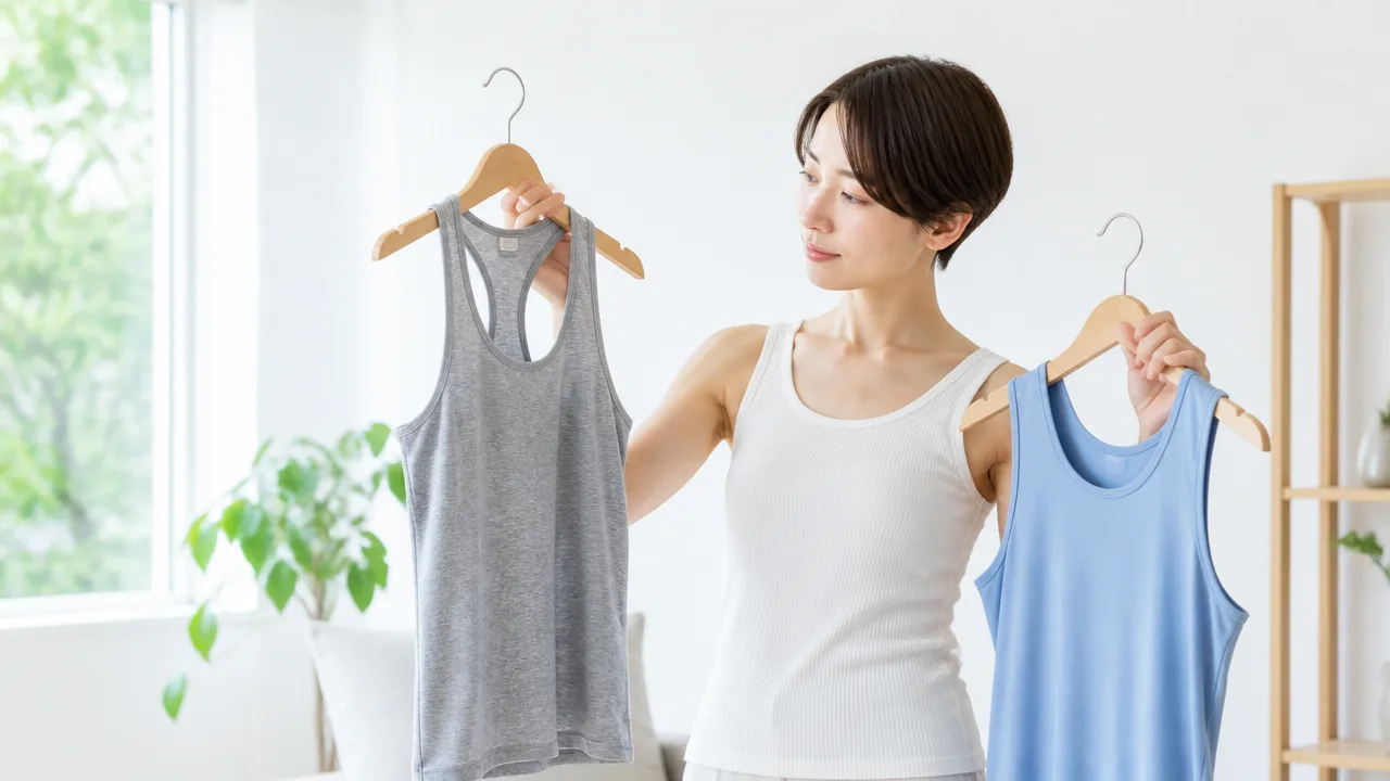 タンクトップとランニングの違いは?形や用途をやさしく解説