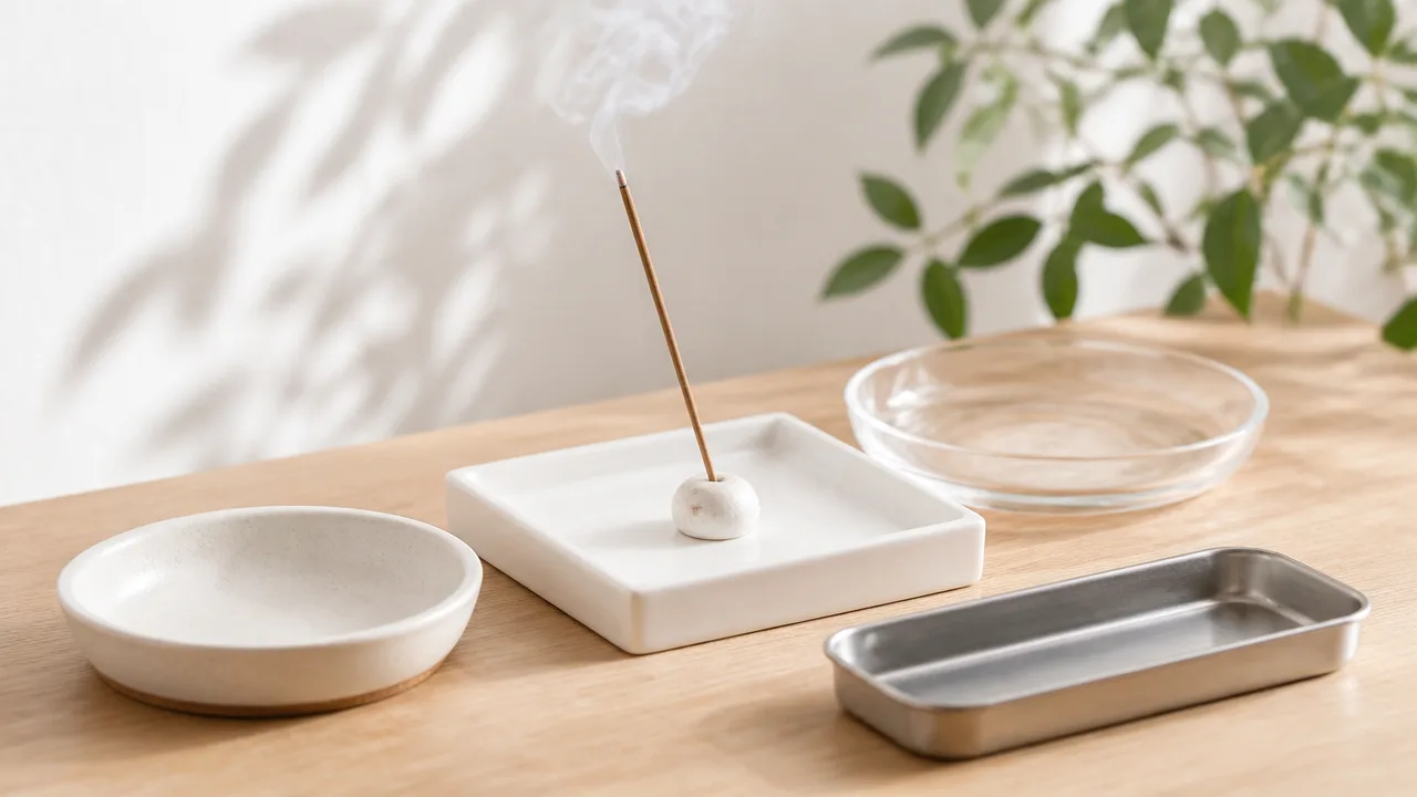 お香皿はなんでもいい？代用品の選び方と安全に使うポイント