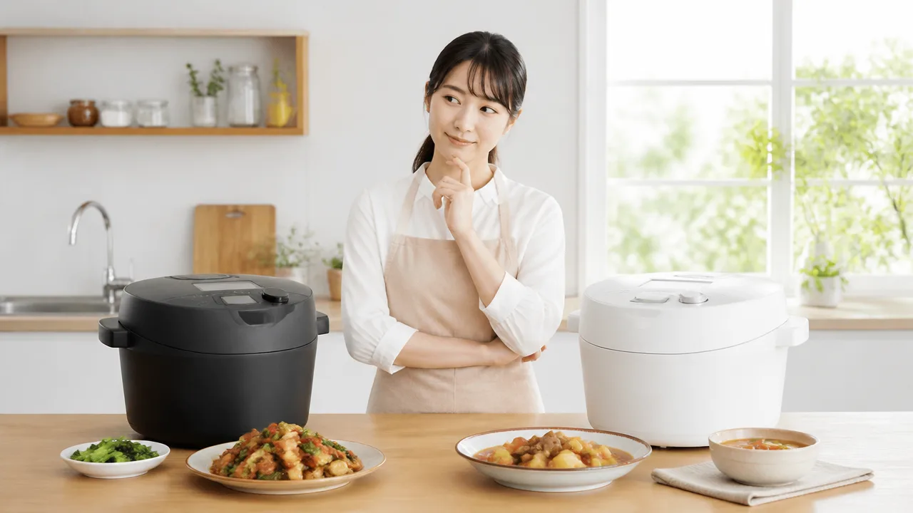 オートクッカービストロとヘルシオを比較 調理機能の違いと選び方